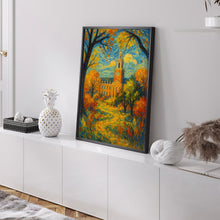 Stillwater Oklahoma Art Print, Oklahoma State University Poster, Illustrated College Town Decor