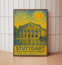 Stuttgart Poster Print, Stuttgart Travel Poster,1 Stuttgart Van Gogh Style Wall Art, Stuttgart, Baden-Württemberg, Germany