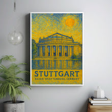Stuttgart Poster Print, Stuttgart Travel Poster,1 Stuttgart Van Gogh Style Wall Art, Stuttgart, Baden-Württemberg, Germany