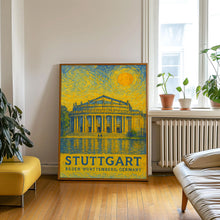 Stuttgart Poster Print, Stuttgart Travel Poster,1 Stuttgart Van Gogh Style Wall Art, Stuttgart, Baden-Württemberg, Germany