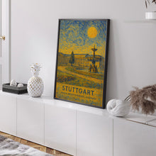 Stuttgart Poster Print, Stuttgart Travel Poster, Stuttgart Van Gogh Style Wall Art, Stuttgart, Baden-Württemberg, Germany