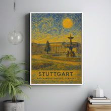 Stuttgart Poster Print, Stuttgart Travel Poster, Stuttgart Van Gogh Style Wall Art, Stuttgart, Baden-Württemberg, Germany