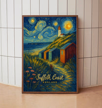 Suffolk Coast Travel Poster - UK Wall Art Print, Illustration Poster, Artwork, Home & Office decor, Gift idea, Travel print, England poster