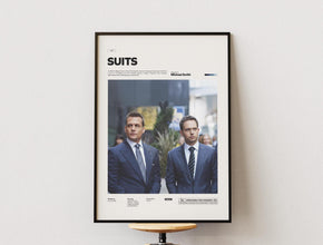Suits Tv Series Poster, NYC Lawyers Story Suits Alternative Print Poster, Gabriel Macht and Patrick J. Adams Poster, Movie Wall Decor 1889767709
