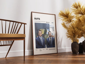 Suits Tv Series Poster, NYC Lawyers Story Suits Alternative Print Poster, Gabriel Macht and Patrick J. Adams Poster, Movie Wall Decor 1889767709