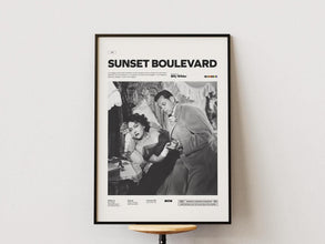 Sunset Boulevard Poster, William Holden Poster, Gloria Swanson Poster, Billy Wilder Film Sunset Boulevard Print, Cult Movie Wall Art Idea 4330554841