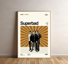 Superbad Movie Poster - Superbad Print, Movie Poster, Midcentury Art, Minimalist Art, Retro Poster, Vintage Poster 1832518795