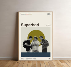 Superbad Movie Poster - Superbad Print, Movie Poster, Midcentury Art, Minimalist Art, Retro Poster, Vintage Poster 1816718143