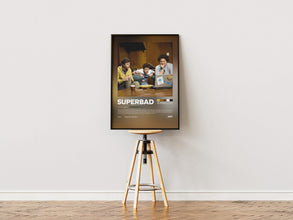 Superbad Poster, Jonah Hill, Retro Movie, Comedy Film, Seth Rogen, Print Art 4429588718