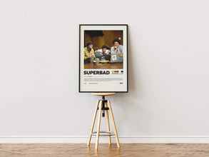 Superbad Poster, Jonah Hill, Retro Movie, Comedy Film, Seth Rogen, Print Art 4429588718