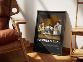 Superbad Poster, Jonah Hill, Retro Movie, Comedy Film, Seth Rogen, Print Art 4429588718