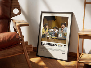 Superbad Poster, Jonah Hill, Retro Movie, Comedy Film, Seth Rogen, Print Art 4429588718