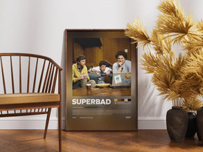 Superbad Poster, Jonah Hill, Retro Movie, Comedy Film, Seth Rogen, Print Art 4429588718