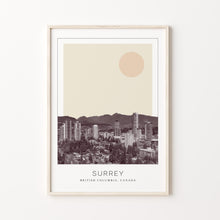 Surrey Poster Print, Surrey Travel Poster, Surrey Minimalistic Wall Art, Surrey, British Columbia, Canada 1882438083