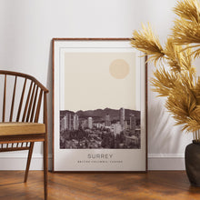 Surrey Poster Print, Surrey Travel Poster, Surrey Minimalistic Wall Art, Surrey, British Columbia, Canada 1882438083