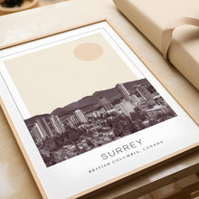 Surrey Poster Print, Surrey Travel Poster, Surrey Minimalistic Wall Art, Surrey, British Columbia, Canada 1882438083