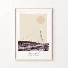 Swansea Poster Print, Swansea Travel Poster, Swansea Minimalistic Wall Art, Swansea, United Kingdom 1868249464