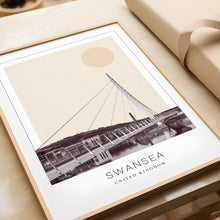 Swansea Poster Print, Swansea Travel Poster, Swansea Minimalistic Wall Art, Swansea, United Kingdom 1868249464