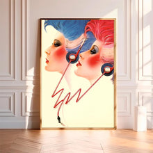 Syd Brak 80s Fashion Canvas Print Retro Wall Art 1807745656
