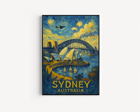 Sydney Travel Print, Sydney Australia Travel Art Poster, Home Decor Wall Art, City Travel Print, Travel Gifts