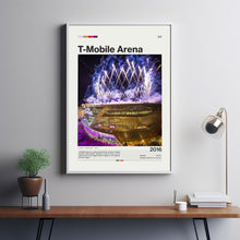 T-Mobile Arena Poster, Vegas Golden Knights Poster Print, NHL Arena Poster, Hockey Fan Gift Print