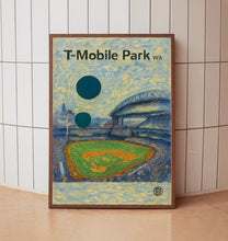 T-Mobile Park Poster, Mariners Poster, Minimalist, Helvetica, Mid-Century Modern, Baseball Art, Baseball Stadium Poster, Seattle Mariners