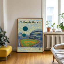 T-Mobile Park Poster, Mariners Poster, Minimalist, Helvetica, Mid-Century Modern, Baseball Art, Baseball Stadium Poster, Seattle Mariners