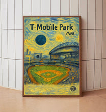 T-Mobile Park Poster, Mariners Poster, Minimalist, Helvetica, Mid-Century Modern, Baseball Art, Baseball Stadium Poster, Seattle Mariners (2)