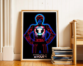 TRON Japanese Movie Poster 1980s Sci-Fi Cult Film (Printable Digital Download) 759988214