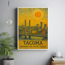 Tacoma Poster Print, Tacoma Travel Poster, Tacoma Minimalistic Wall Art, Tacoma, Washington, United States