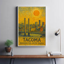 Tacoma Poster Print, Tacoma Travel Poster, Tacoma Minimalistic Wall Art, Tacoma, Washington, United States