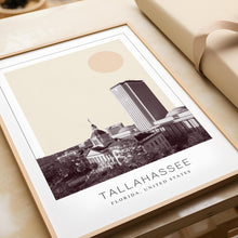 Tallahassee Poster Print, Tallahassee Travel Poster, Tallahassee Minimalistic Wall Art, Tallahassee, Florida, United States 1882438485
