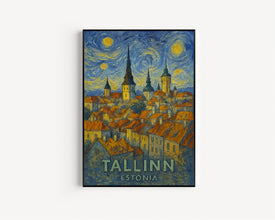 Tallinn Estonia Travel Poster Wall Art, Tallinn Estonia Travel Poster, Europe Travel Poster, Tallinn Estonia Poster, Traveler Gift
