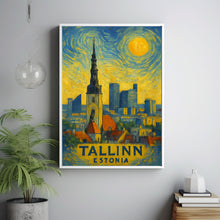 Tallinn Poster Print, Tallinn Travel Poster, Tallinn Van Gogh Style Wall Art, Tallinn, Estonia