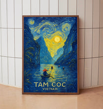 Tam Coc Travel Poster - Vietnam Wall Art Print, Illustration Poster, Artwork, Home & Office decor, Gift idea, Travel print, Ninh Binh print