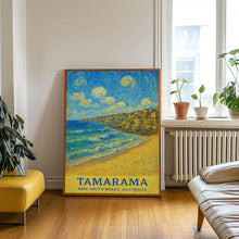 Tamarama Print, Tamarama Photo Poster, Tamarama Travel Wall Art, Tamarama Map Print, Tamarama Van Gogh Style Print, New South Wales, Australia