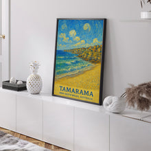 Tamarama Print, Tamarama Photo Poster, Tamarama Travel Wall Art, Tamarama Map Print, Tamarama Van Gogh Style Print, New South Wales, Australia