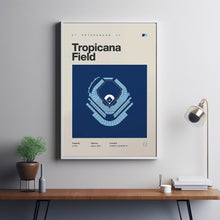 Tampa Bay Ballpark Poster, Tropicana Field Print, Mid Century Modern Baseball Poster, S-1P0UEX