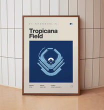 Tampa Bay Ballpark Poster, Tropicana Field Print, Mid Century Modern Baseball Poster, S-1P0UEX