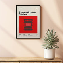 Tampa Bay Buccaneers Poster, Raymond James Stadium Print, Mid Century Modern Football P-1BPNGC