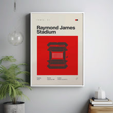 Tampa Bay Buccaneers Poster, Raymond James Stadium Print, Mid Century Modern Football P-1BPNGC