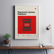 Tampa Bay Buccaneers Poster, Raymond James Stadium Print, Mid Century Modern Football P-1BPNGC