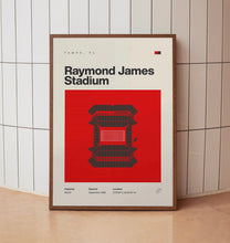 Tampa Bay Buccaneers Poster, Raymond James Stadium Print, Mid Century Modern Football P-1BPNGC