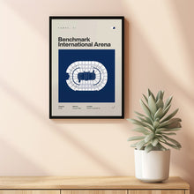 Tampa Bay Lightning Poster, Benchmark International Arena Print, Mid Century Modern Hoc-3OKJIW