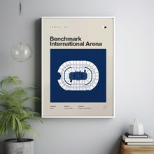 Tampa Bay Lightning Poster, Benchmark International Arena Print, Mid Century Modern Hoc-3OKJIW