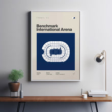 Tampa Bay Lightning Poster, Benchmark International Arena Print, Mid Century Modern Hoc-3OKJIW