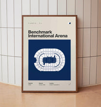 Tampa Bay Lightning Poster, Benchmark International Arena Print, Mid Century Modern Hoc-3OKJIW