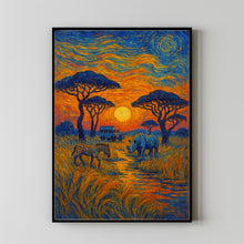 Tanzania Travel Print Wall Art, Tanzania - Africa City Print, Tanzania Travel Gift, Tanzania City Poster, Van Gogh style Travel Gift