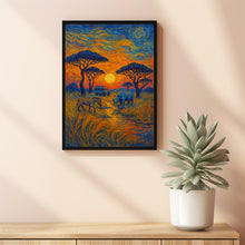 Tanzania Travel Print Wall Art, Tanzania - Africa City Print, Tanzania Travel Gift, Tanzania City Poster, Van Gogh style Travel Gift