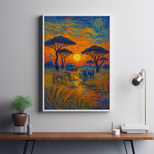 Tanzania Travel Print Wall Art, Tanzania - Africa City Print, Tanzania Travel Gift, Tanzania City Poster, Van Gogh style Travel Gift